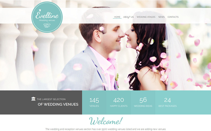 Wedding Venues Website Template 