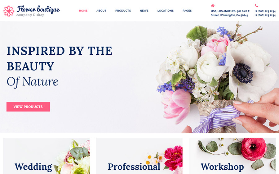 Flower Boutique Multipage HTML5 Template 