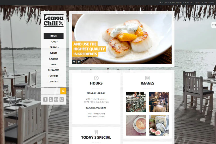 lemon-chili Restaurant Website Theme