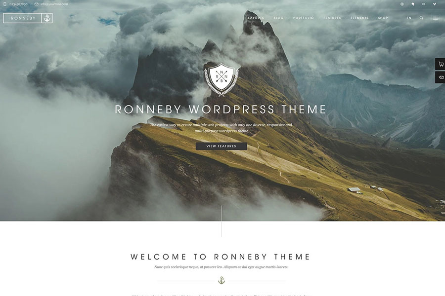 ronneby-fullscreen-portfolio-wordpress-template