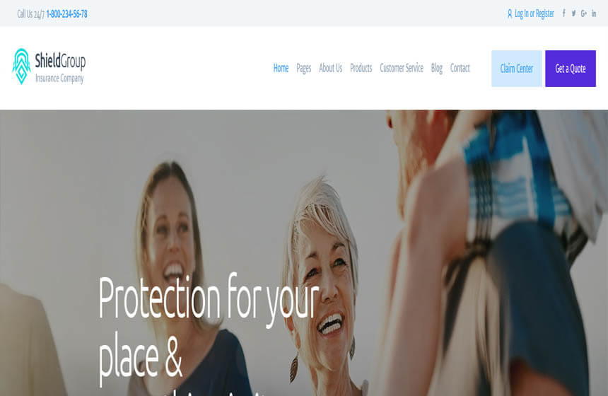 ShieldGroup - An Insurance & Finance WordPress Theme