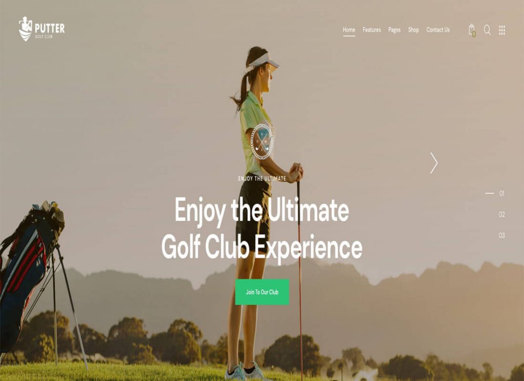 Putter – Golf Course & Playing Ground WordPress Theme