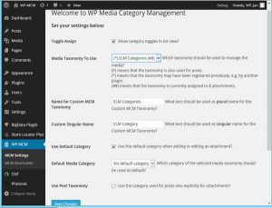 WP Media Category Management