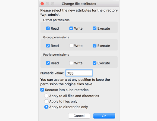 changefilepermissions