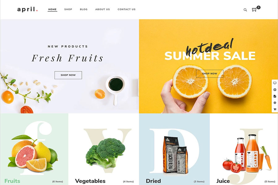 APRIL best woocommerce themes