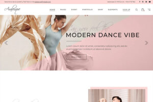 Arabesque wordpress dance studio theme