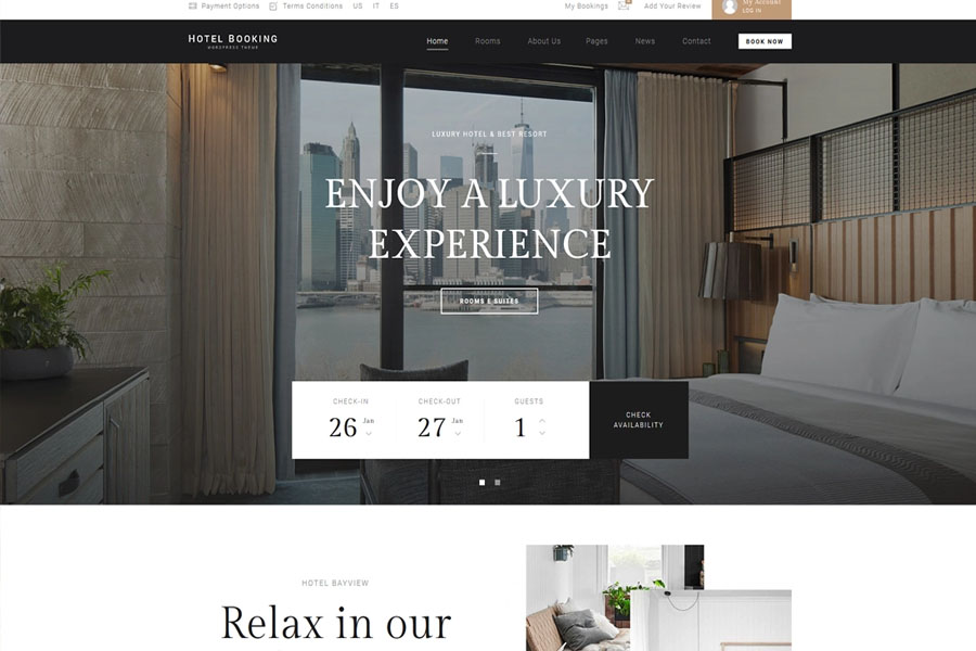 Hotel Booking | Hotel WordPress Theme