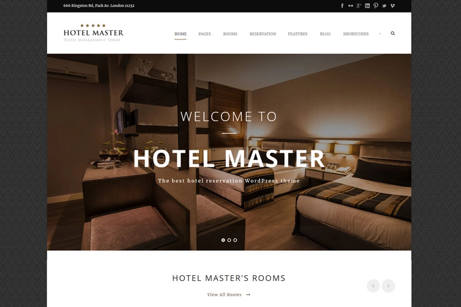 Hotel Master | Hotel Booking WordPress Theme