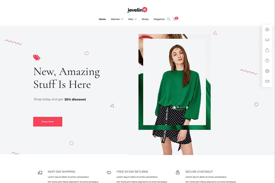 Jevelin - Best eCommerce theme