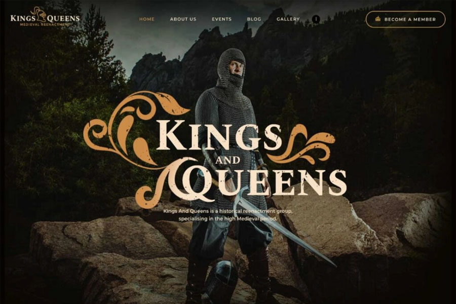 Kings & Queens - museum WordPress theme