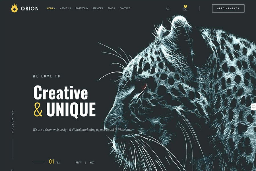 Orion best responsive wordpress themes