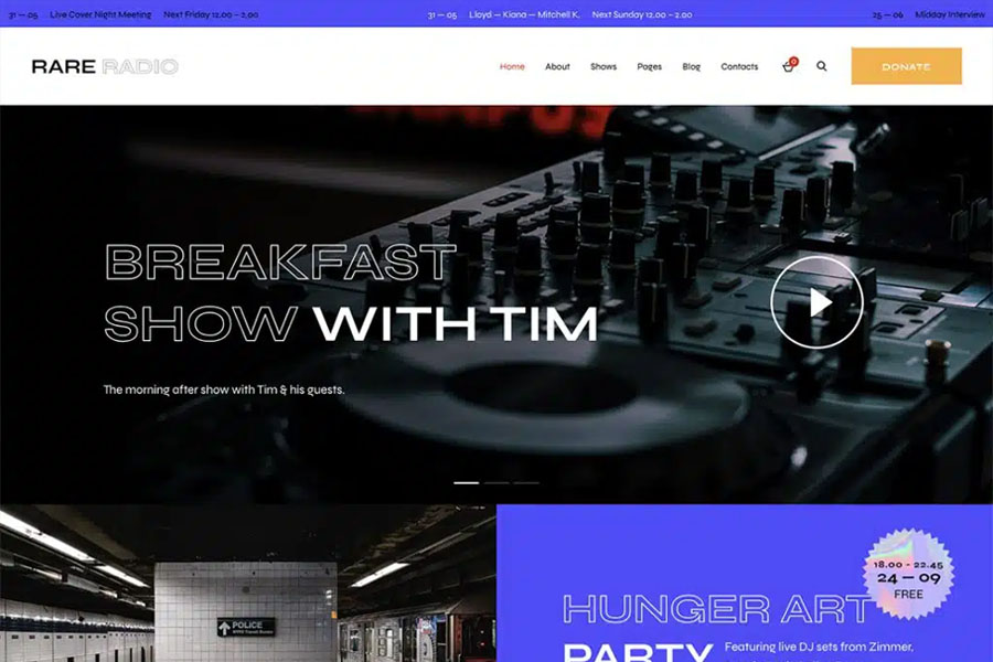 Radio Station & Podcast WordPress Theme