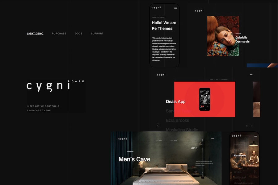 cygni interactive wordpress theme