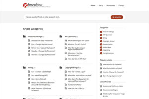 knowhow fresh knowledge base template