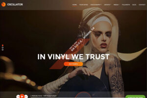 oscillator WordPress nightclub themes