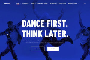 pointe wordpress theme for dance studios