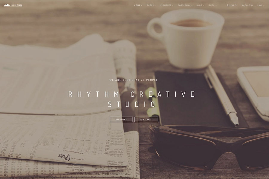 rhythm interactive website template