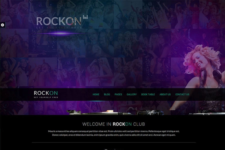 rockon WordPress nightclub themes