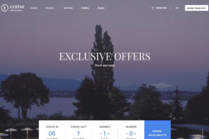 traveler hotel wordpress theme incredible design