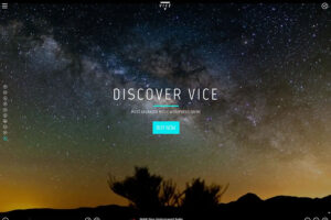 vice fullscreen artist wordpress theme