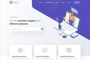 wikb knowledge base wiki faq support wordpress theme