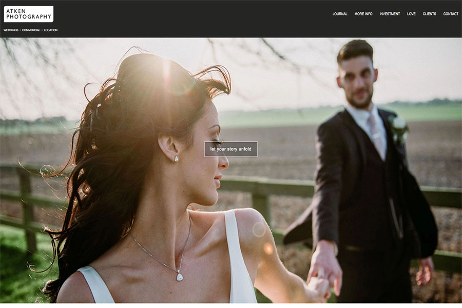 Atken Photography wedding photography websites