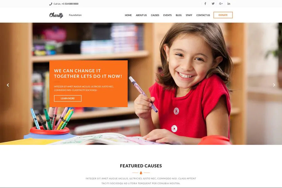 Charity Foundation - Charity Website Template