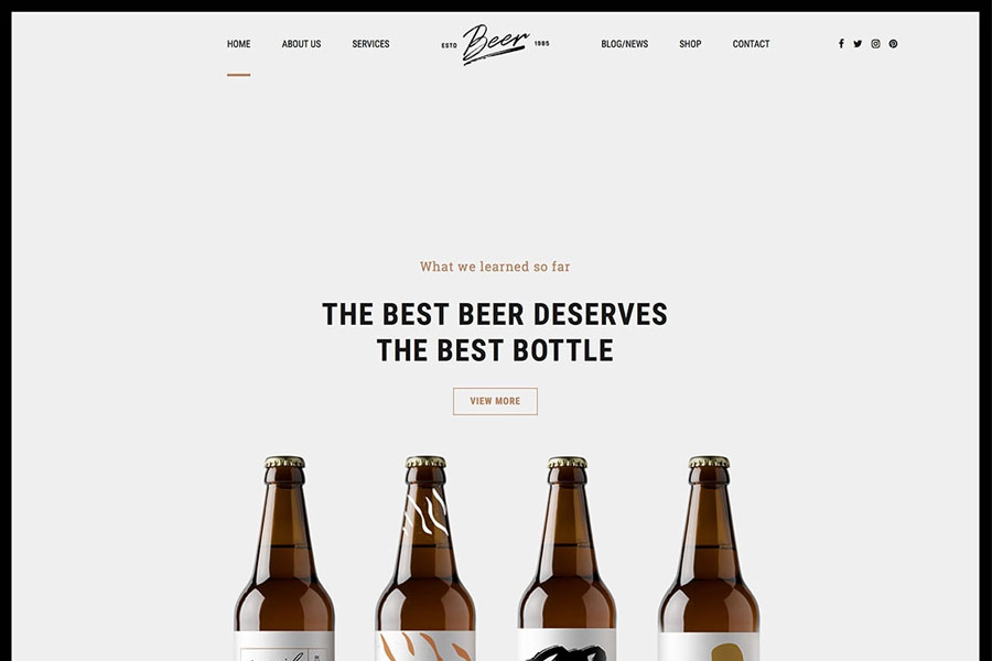 Craft Beer beer wordpress theme