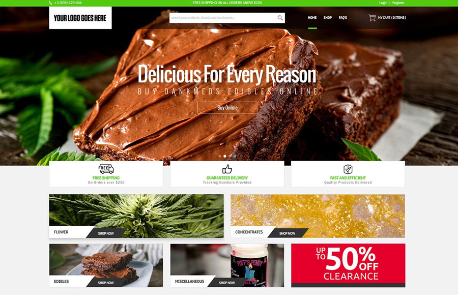 E-commerce Website Design PSD Mockup for Free