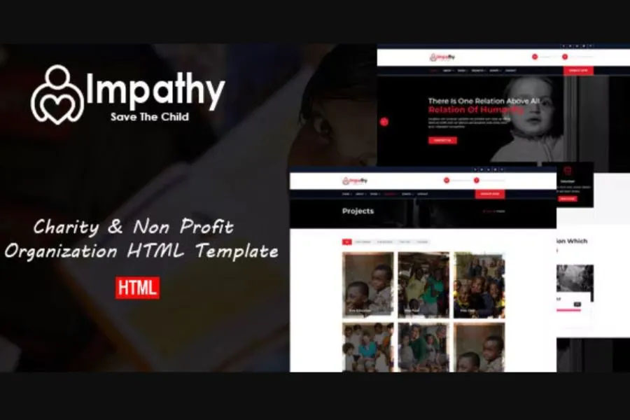 Impathy - non profit website template