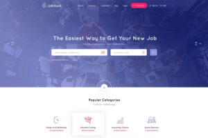 Jobhunt website mockups