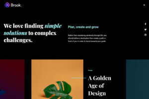 brook react website template