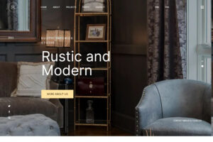 rustic react website template