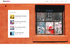 storyhub react website template