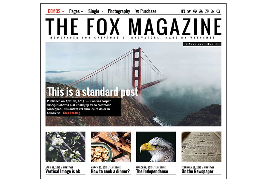 the-fox-minimal-magazine-wordpress-theme