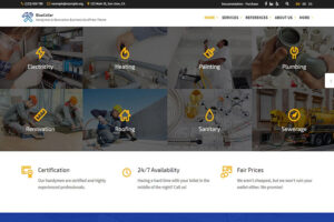 BlueCollar handyman wordpress template