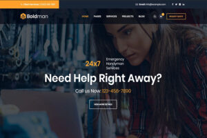 Boldman handyman wordpress template