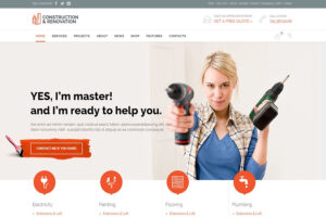 Construction handyman services wordpress theme