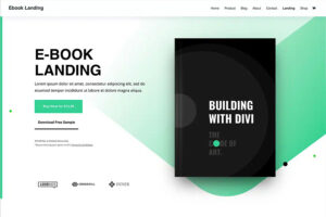 Divi - WordPress theme for selling ebooks