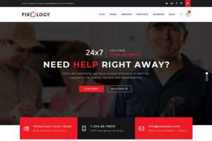 Fixology handyman services wordpress theme