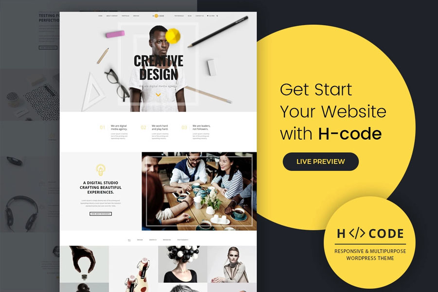 H-Code professional website themes