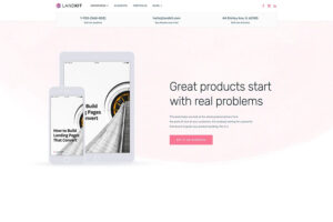 Landkit ebook selling wordpress theme