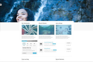 adore minimal church website template