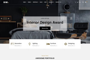 bim interior design wordpress theme