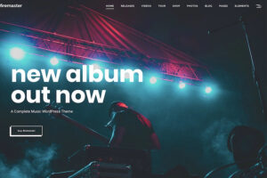 firemaster wordpress theme for musicians