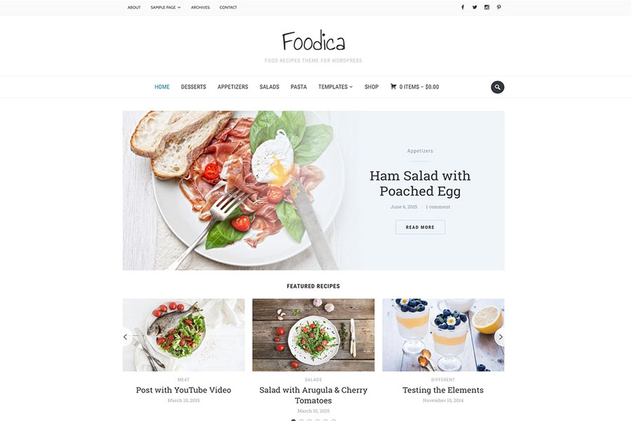 foodica-minimal-wordpress-food-blog-theme