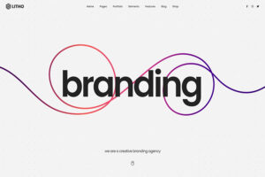 litho minimalist wordpress theme