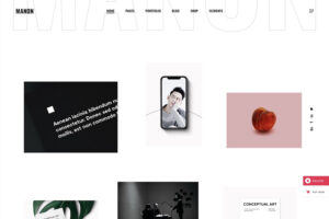 manon minimalist wordpress theme