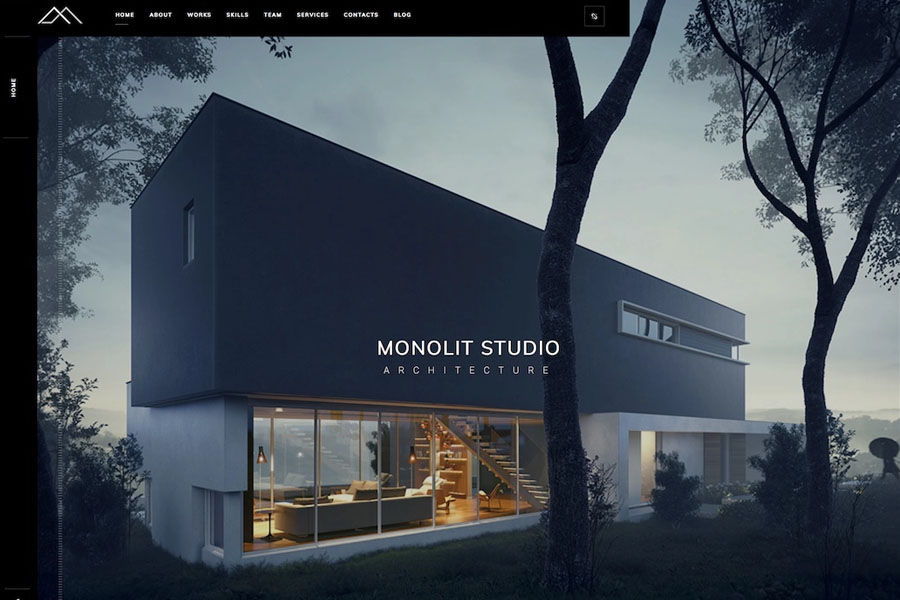 monolit interior design website template