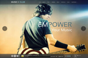 music club attractive wordpress music theme